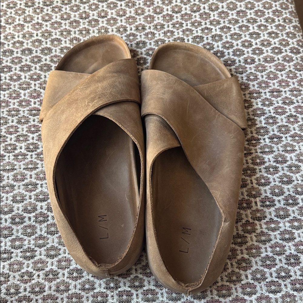 Lauren Manoogian Raw Cross Slide in Burnt Umber Size 41 - Picture 8 of 11